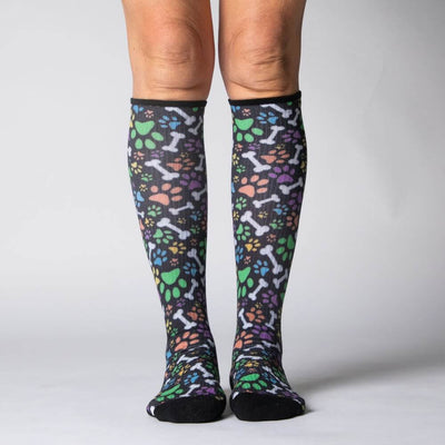 Viasox Paws n Bones Compression Socks side view