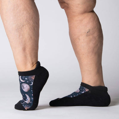 Viasox Celestial Moon Ankle Socks side view