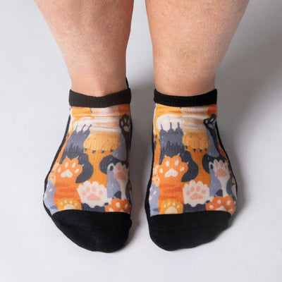 Viasox Cat Paws Ankle Socks side view