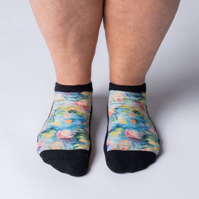 Viasox Pastel Pond Ankle Socks side view