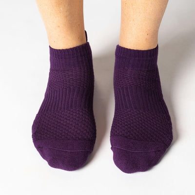 Viasox Royal Purple Ankle Compression Socks side view