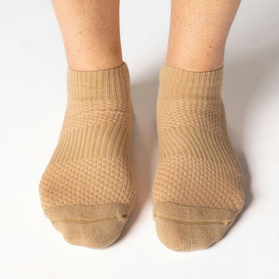 Viasox Tan Ankle Compression Socks side view