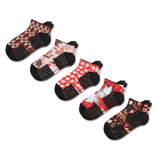 True North Ankle Compression Socks 5-Pack Bundle