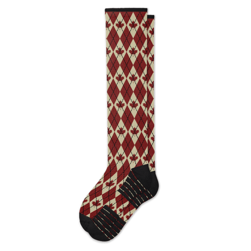 Canadian Argyle Compression Socks