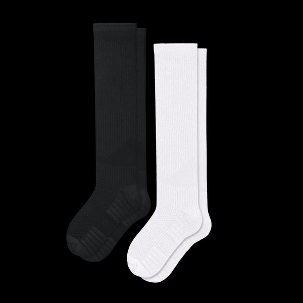 Black And White Compression Socks Bundle 2-Pack