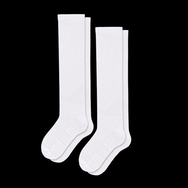 White Compression Socks Bundle 2-Pack
