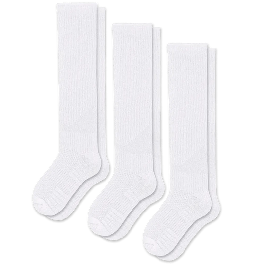 White Compression Socks Bundle 3-Pack