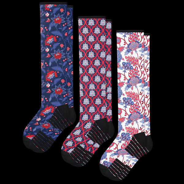 Bohemian Compression Socks 3-Pack Bundle