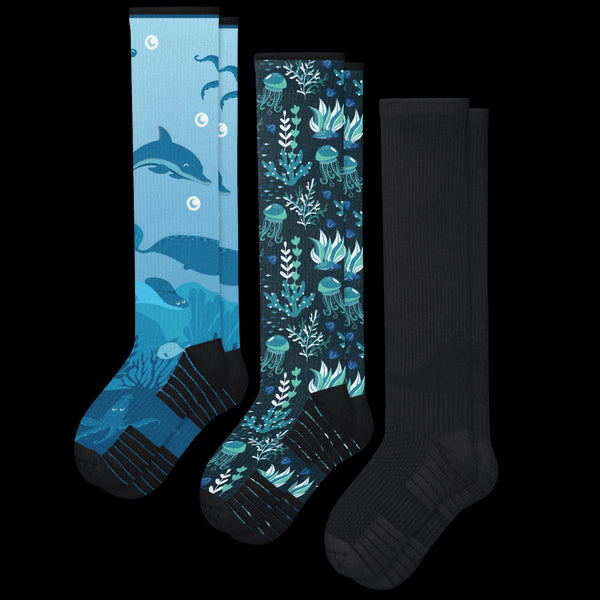 Dark Waters Compression Socks Bundle 3-Pack