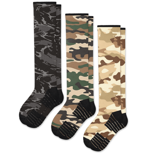 Army Compression Socks 3-Pack Bundle From Viasox Flat View