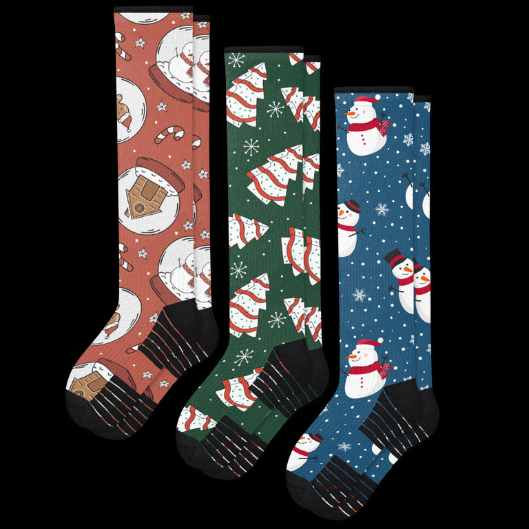 Winter Wonderland Compression Socks Bundle 3-Pack