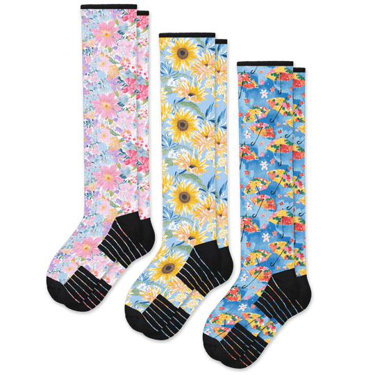 Bloom Bundle Compression Socks 3-Pack Bundle
