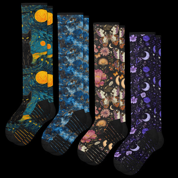 4-Pack Compression Socks Mystical Bundle - Viasox