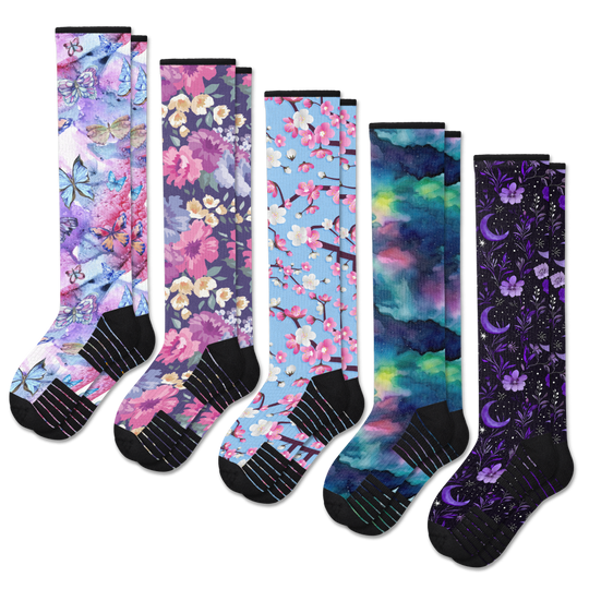 Night Nature Compression Socks Bundle 5-Pack