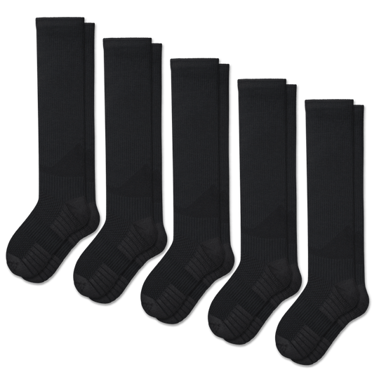 Black Compression Socks Bundle 5-Pack
