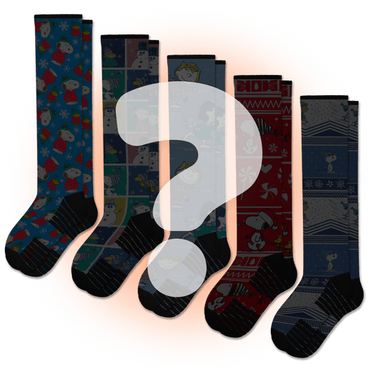 Peanuts Mystery Compression Socks Bundle 5-Pack