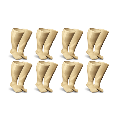 Wide calf compression socks 8 pack