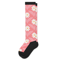 Coral Daisy EasyStretch™ Socks