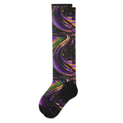 Cosmic Swirl Compression Socks