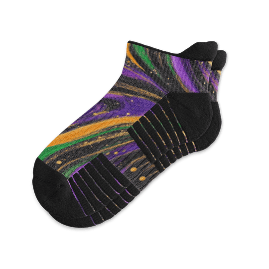Cosmic Swirl Ankle Compression Socks