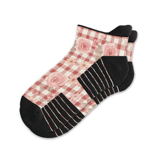 Cottage Rose Ankle Compression Socks