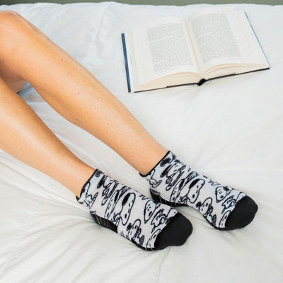 Viasox Snoopy Sox Ankle Compression Socks side view