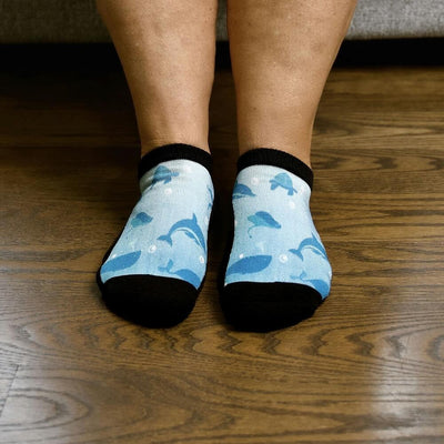 Viasox Deep Sea Ankle Socks pair displayed