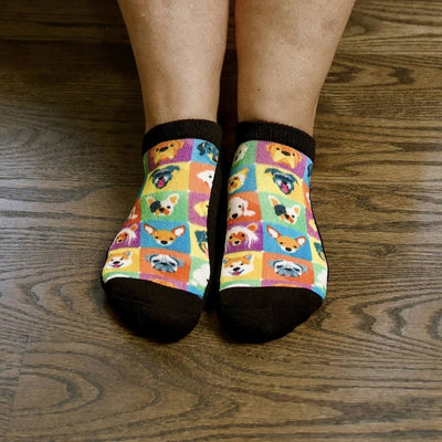 Viasox Dogs Ankle Socks pair displayed