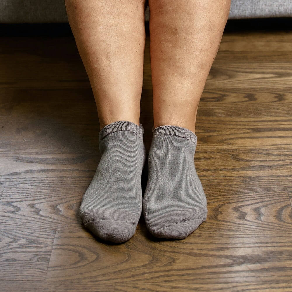 Grey Ankle Socks | Viasox Provides Comfort & Support