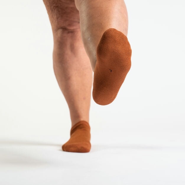 Brown Diabetic Ankle Socks