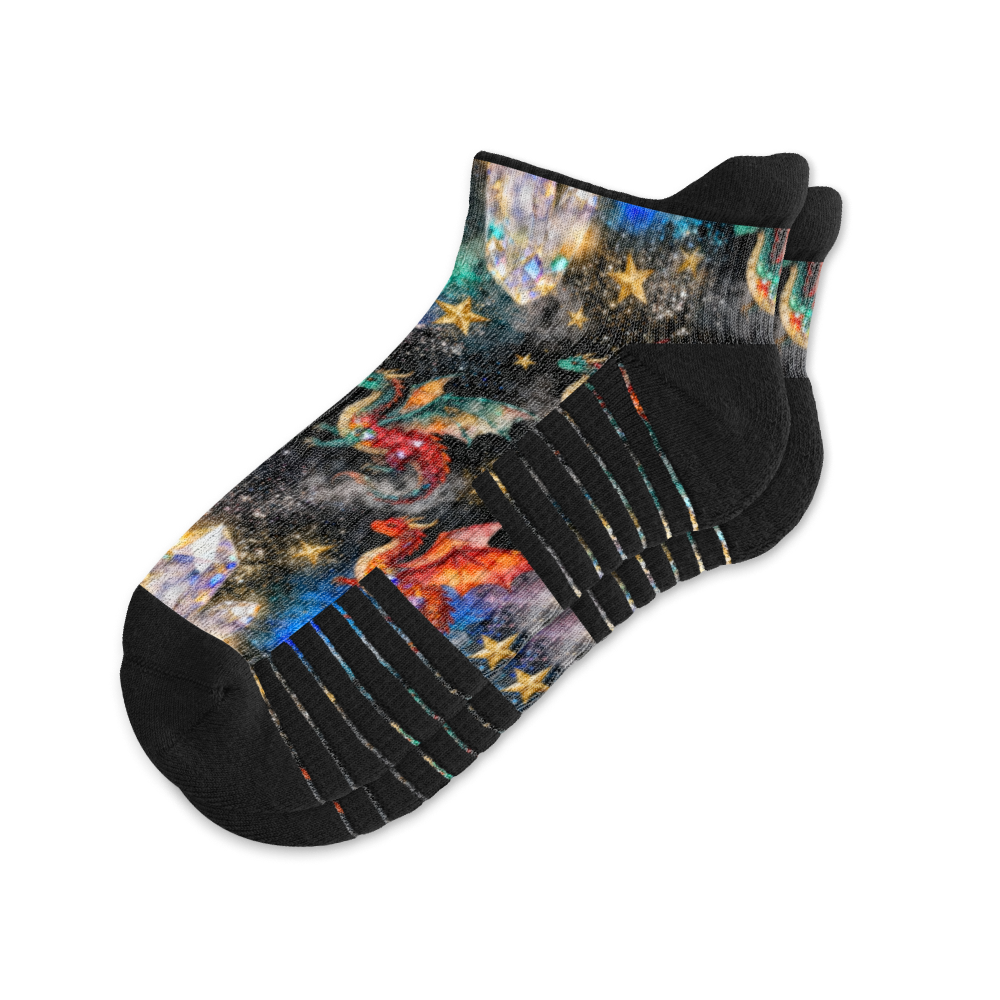 Dragon Galaxy Ankle Compression Socks