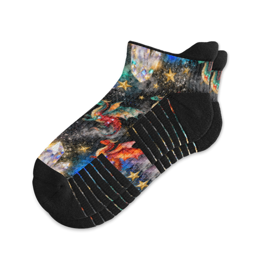 Dragon Galaxy Ankle Compression Socks