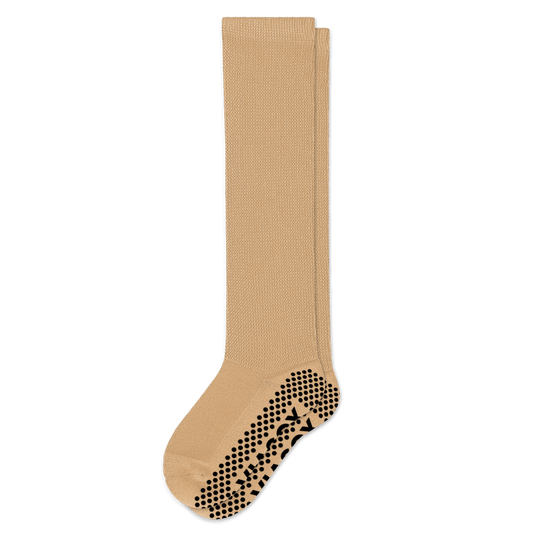 Tan EasyStretch™ Gripper Socks