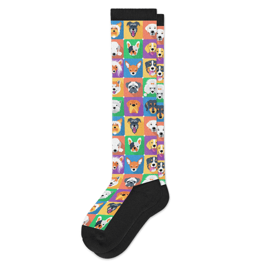 Viasox Dogs EasyStretch™ Socks Flat View