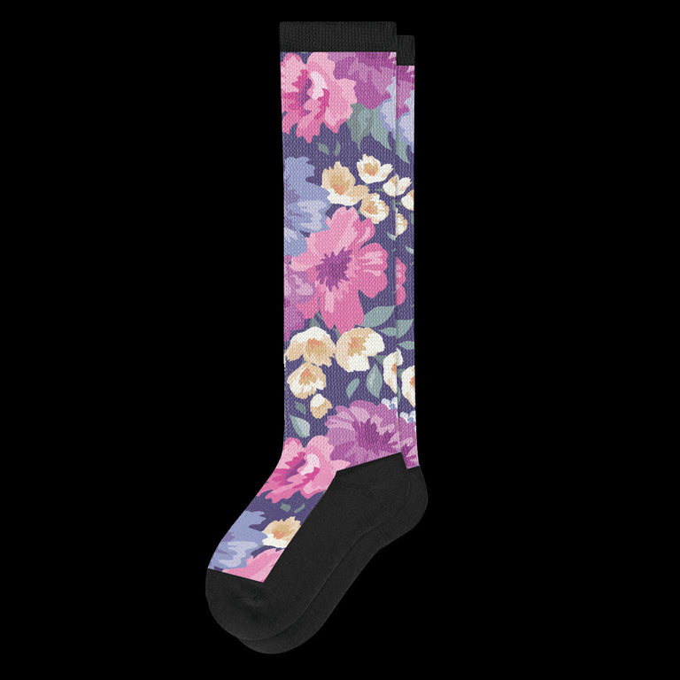 Floral EasyStretch™ Diabetic Socks