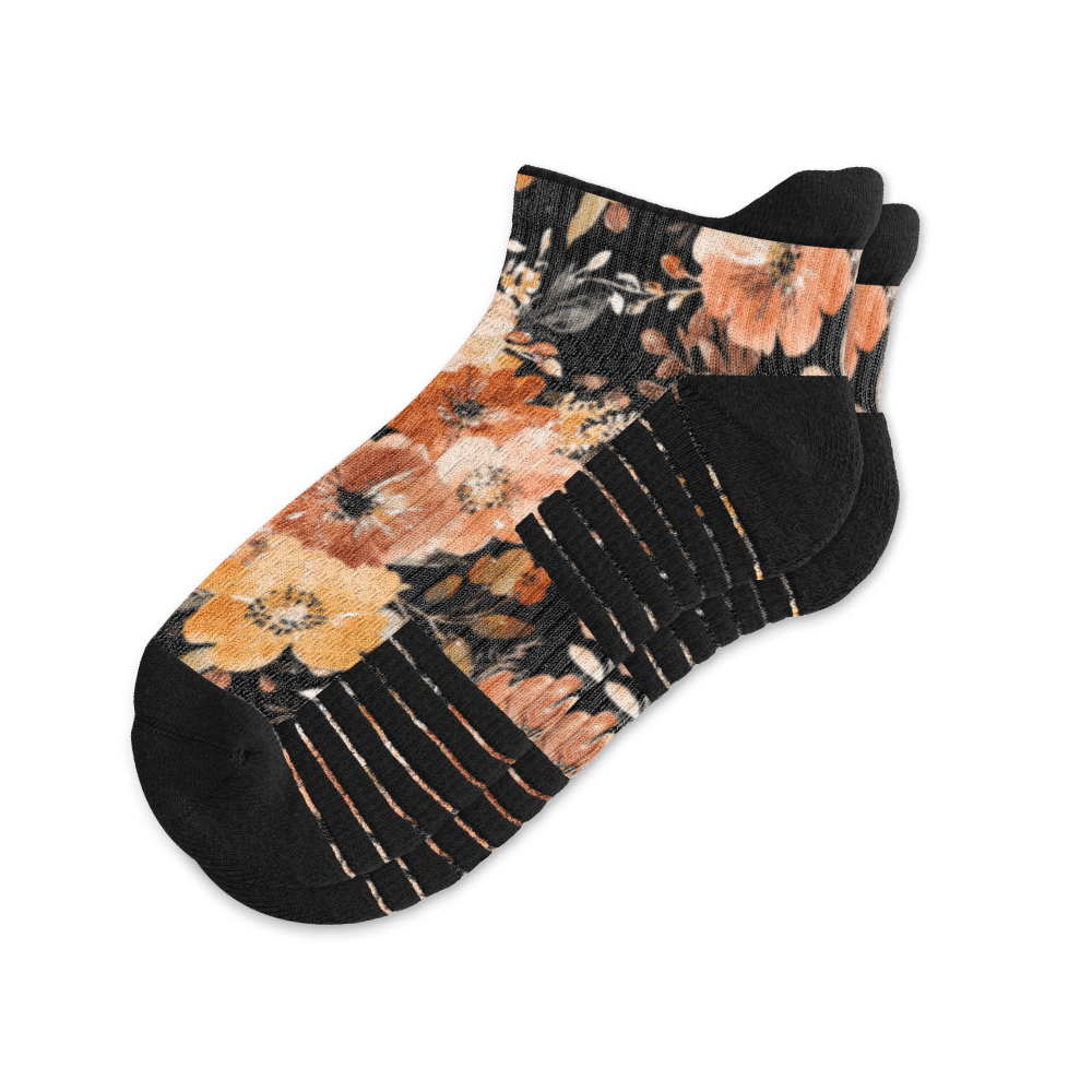 Fall Floral Ankle Compression Socks