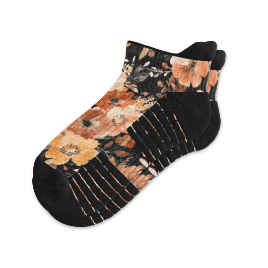 Fall Floral Ankle Compression Socks
