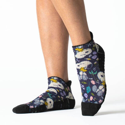 Viasox Flower Friends Ankle Compression Socks stretched display