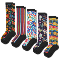 Viasox Fiesta EasyStretch™ Socks 5-Pack Bundle front view