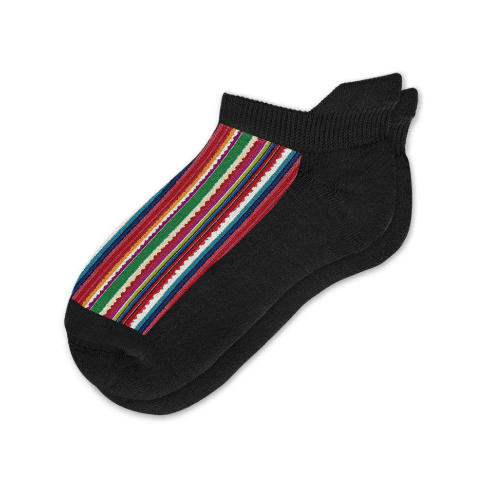 Viasox Fiesta Stripes Ankle Socks front view