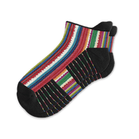Viasox Fiesta Stripes Ankle Compression Socks front view