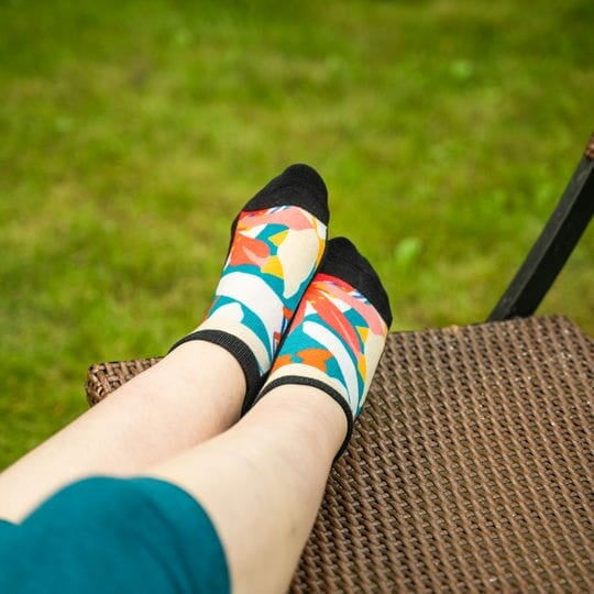 Flower ankle socks