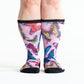 Butterfly crew thick diabetic socks