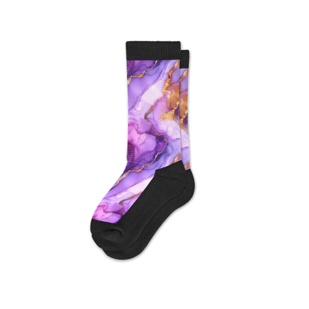 Viasox Golden Lavender EasyStretch Socks side view