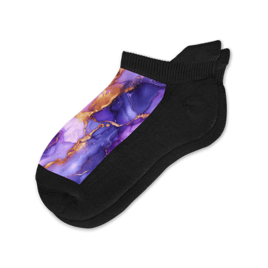 Viasox Golden Lavender Ankle Socks front view