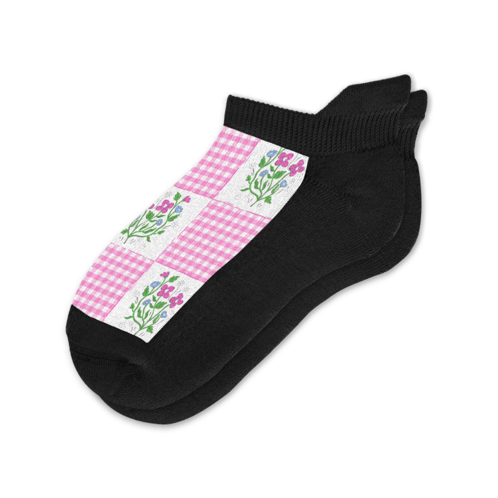 Viasox Grandma's Quilt Ankle Socks front view