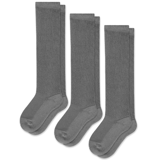 Gray EasyStretch™ Socks Bundle 3-Pack