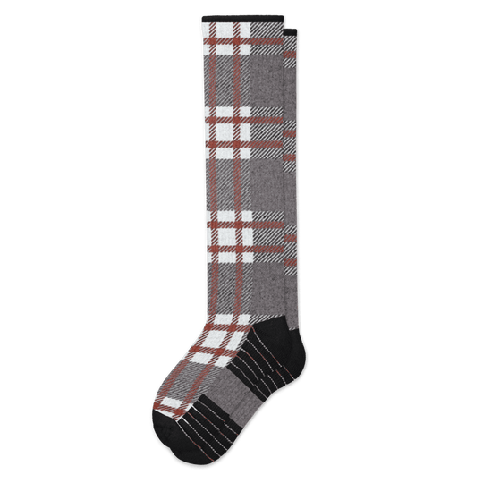 Grey Tartan Compression Socks