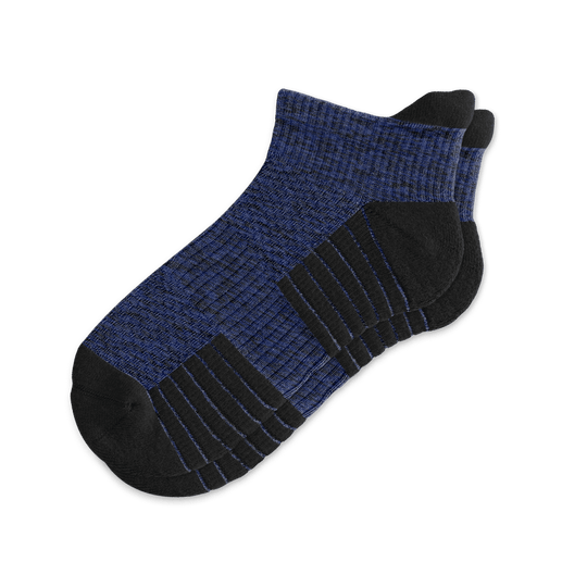 Heather Navy Ankle Compression Socks