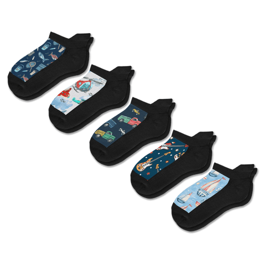 Hobby Ankle Socks 5-Pack Bundle